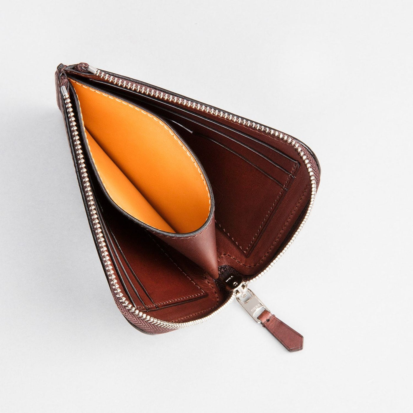 大峽製鞄 ｜ ミニ財布－Lジップ札入れ 『マルチケース』(ブラウン 