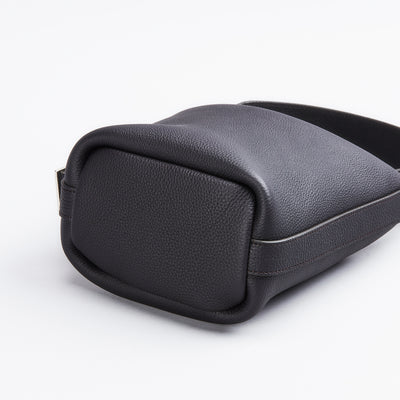 【0801-GMS】スモールバケットバッグ『クモノマイン』（ブラック）