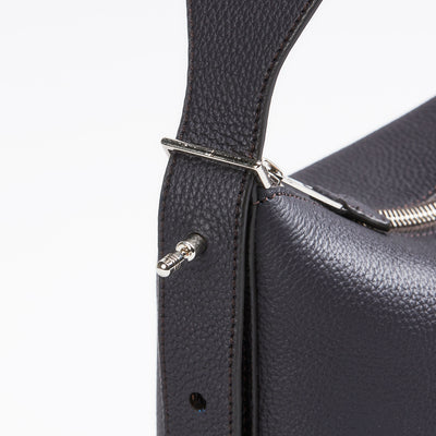 【0801-GMS】スモールバケットバッグ『クモノマイン』（ブラック）