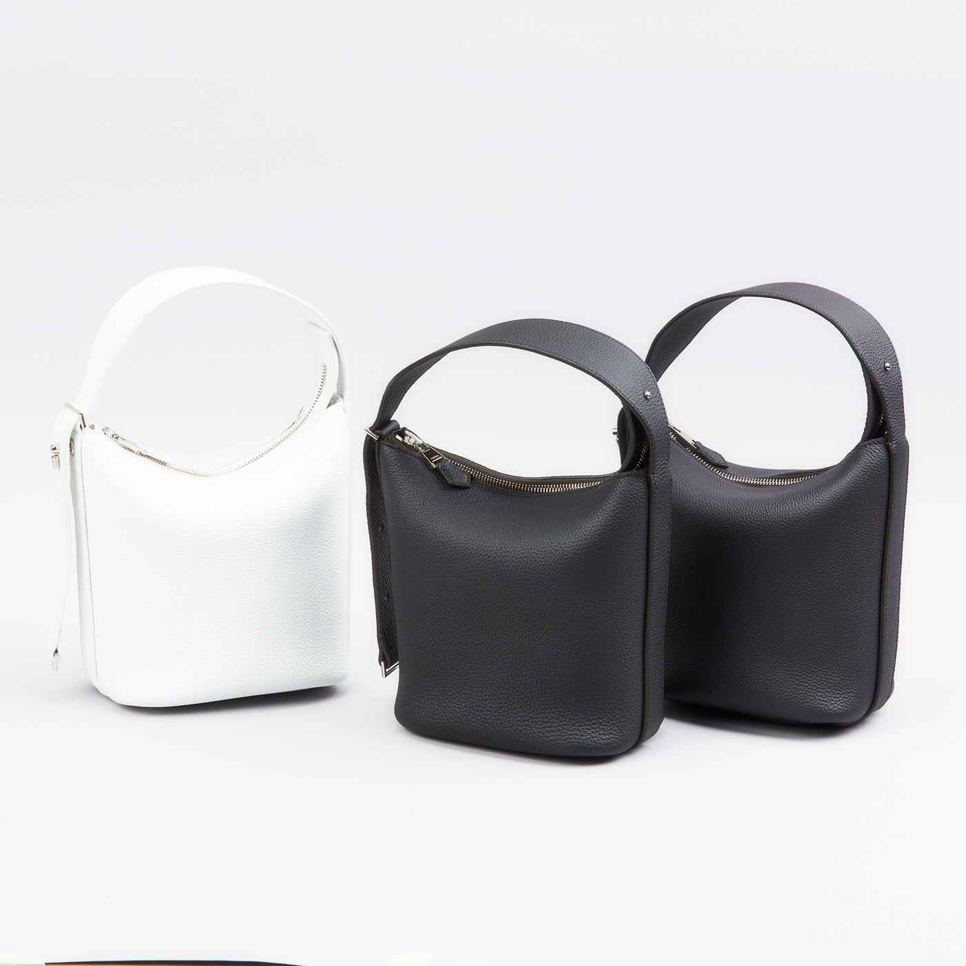 【0801-GMS】スモールバケットバッグ『クモノマイン』（ブラック）