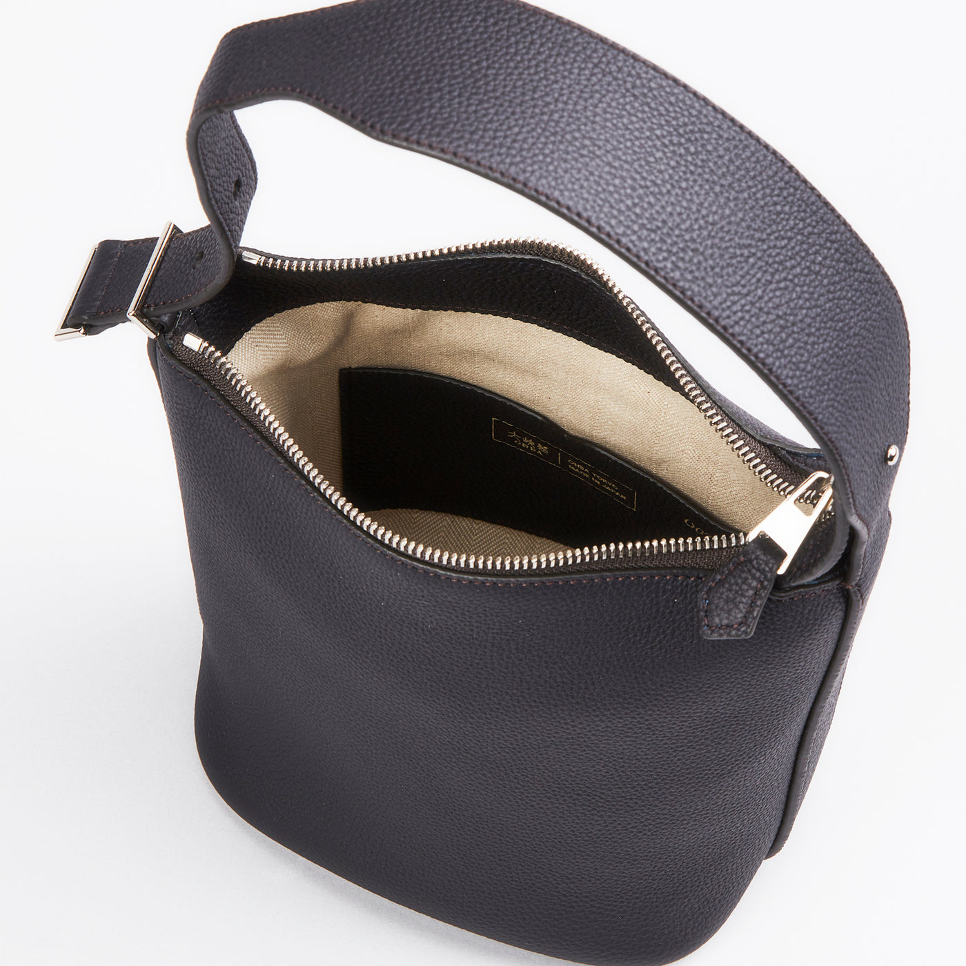 【0801-GMS】スモールバケットバッグ『クモノマイン』（ブラック）