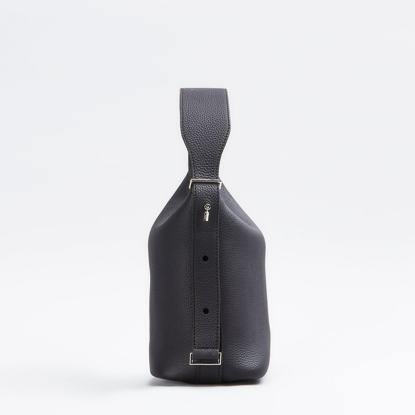 【0801-GMS】スモールバケットバッグ『クモノマイン』（ブラック）