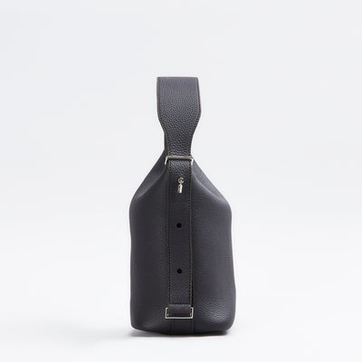 【0801-GMS】スモールバケットバッグ『クモノマイン』（ブラック）