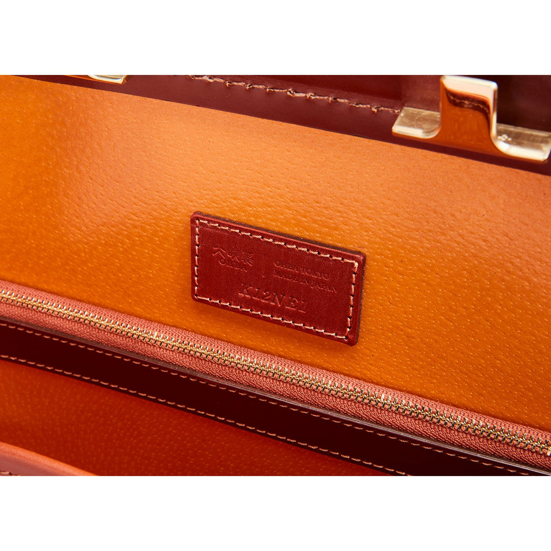 大峡製鞄オオバセイホウ ダレスバッグ 952 イタリアンダレス サンタクローチェ 0952-2-BTL】『イタリアン・ダレス』ダレスバッグ2気室(ブラック) – 大