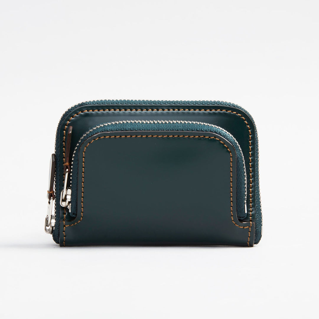 大峡製鞄　おおばせいほう　コードバン　ダブルファスナーケース　小銭入れ 0975-3-cdv-green_96db3373-6db1