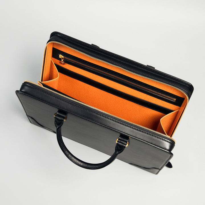 値下げ交渉不可【大峽製鞄】オールレザー ブリーフ 　黒　定価¥165,000円 1030-2-btl-black_c5bae3c9-653c