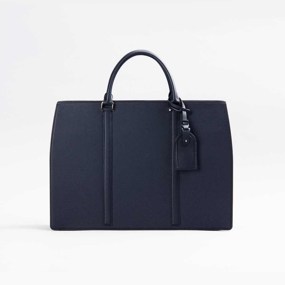 大峡製鞄エグジールブリーフケースネイビービジネスバッグ