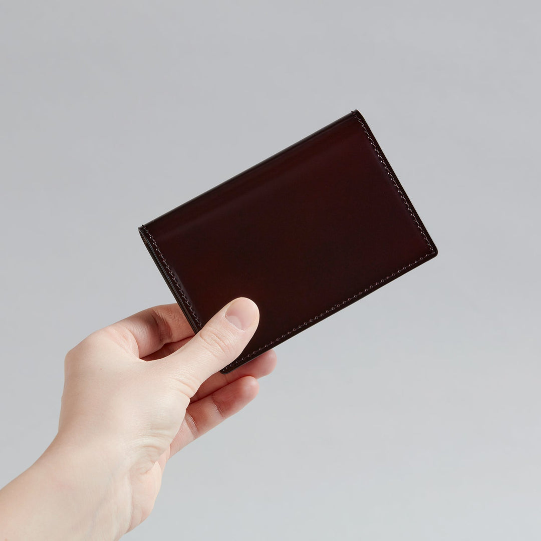 大峽製鞄-名刺入れ(通し襠) (チョコ)【1041-2-CDV】 大峽製鞄-名刺入れ(通し襠) (チョコ)【1041-2-CDV】