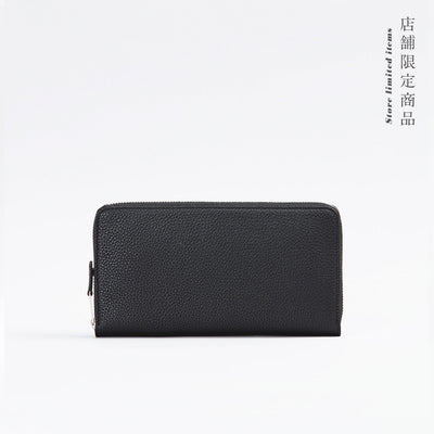 【1045-3-SSC】店舗限定商品『ポケットブック』ラウンドジップ束入れ[ソフトスノーカーフ]