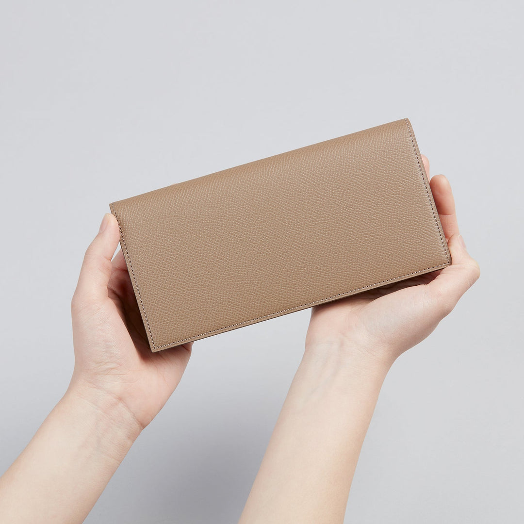 【定価9.3万】OHBA(大峽製鞄)束入れ(通し襠)・長財布 (グリーン) 長財布｜大峽製鞄－束入れ (通しマチ・小銭入れ付き)【1057-ECF】