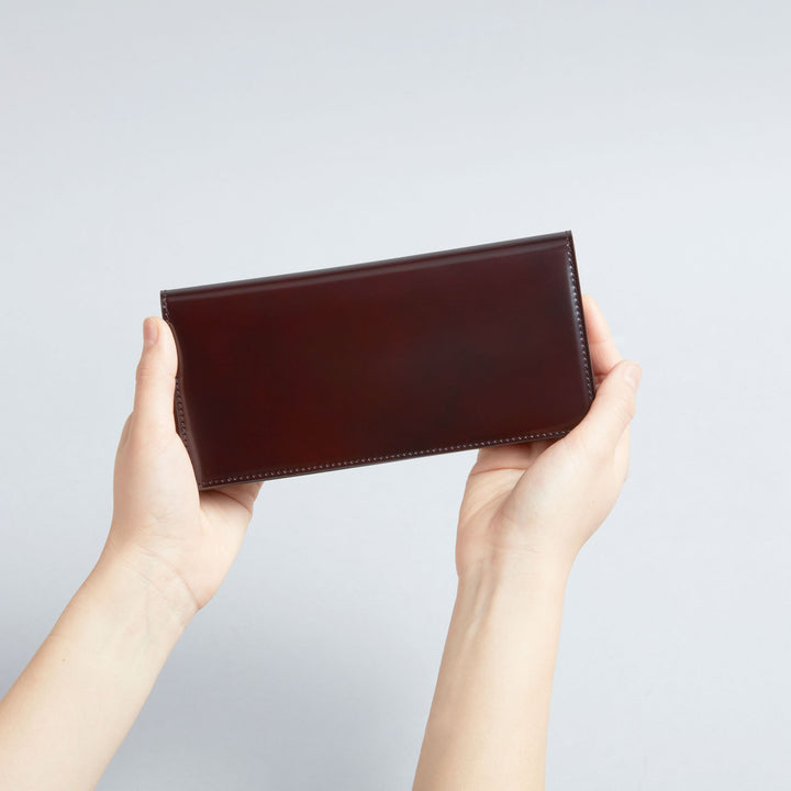 【新品未使用】OHBA 大峽製鞄　長財布　二つ折り　コードバン　ダークブラウン 大峽製鞄｜長財布－束入れ(通し襠)【1108-4-CDV】 – Ohba&Co. 大峽製鞄