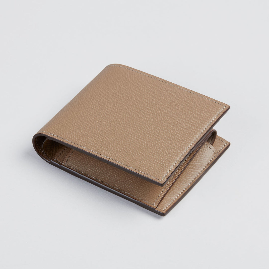 大峽製鞄－メンズ財布｜二つ折り札入れ小銭付【1207-3-ECF】