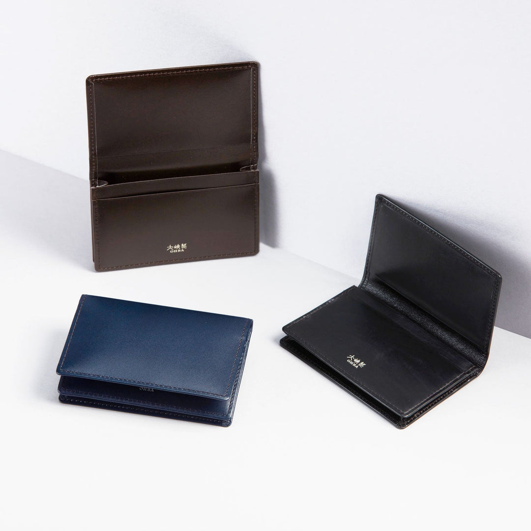 1236-VCL】名刺入れ(通し襠)へり返し（チョコ） – 大峽製鞄