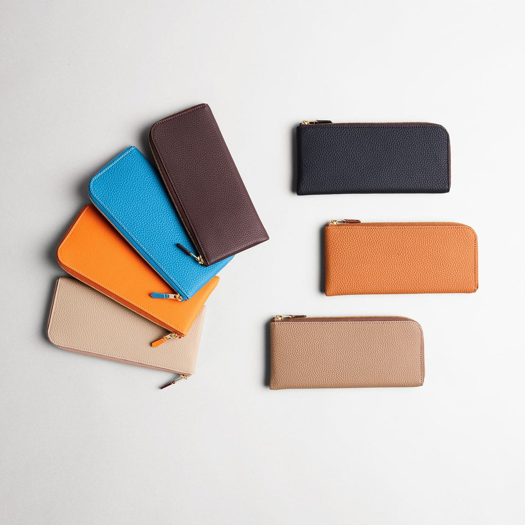 1245-3-GMS】Lジップ束入れ『ロングウォレット』(ネイビー) – 大峽製鞄