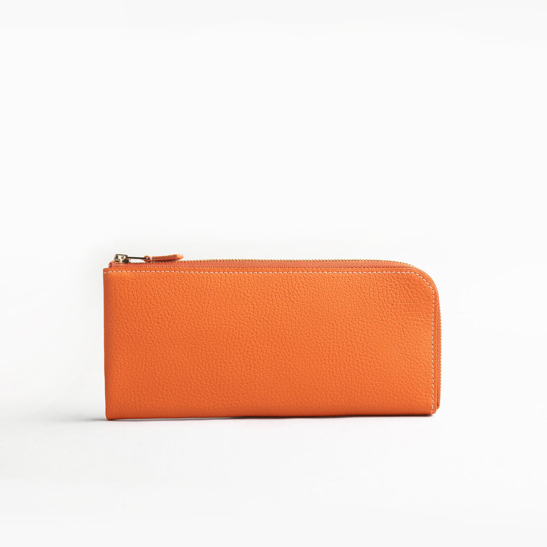 1245-3-GMS】Lジップ束入れ『ロングウォレット』(ゴールド) – 大峽製鞄