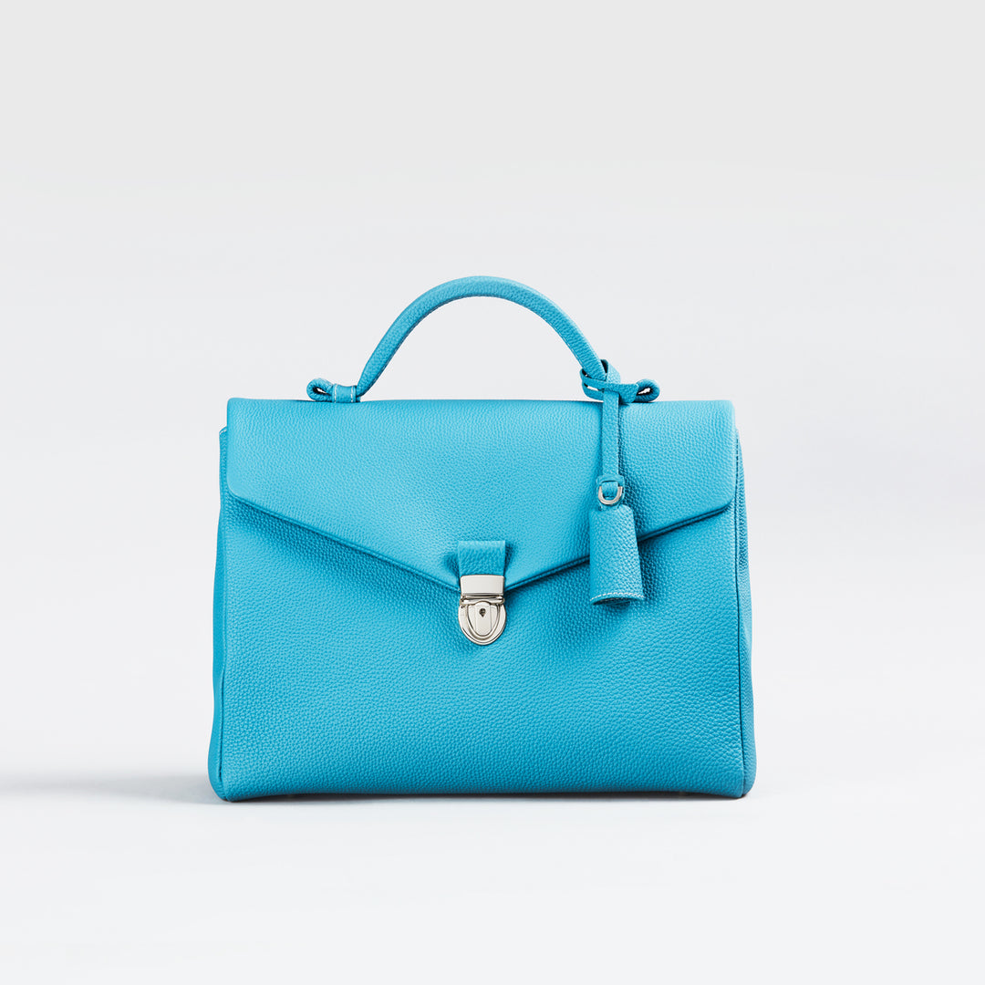 大峽製鞄 レイロウ レザー ビジネスバッグ ブルー 大峽製鞄 レイロウ