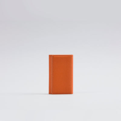 【1311-ECF】三つ折りキーケース〈４連〉 (オレンジ)