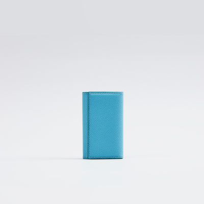 【1311-ECF】三つ折りキーケース〈４連〉 (スカイ)