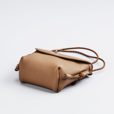 【1334-GMS】「マドロミー」ショルダーポーチ・ミニ（トープ）