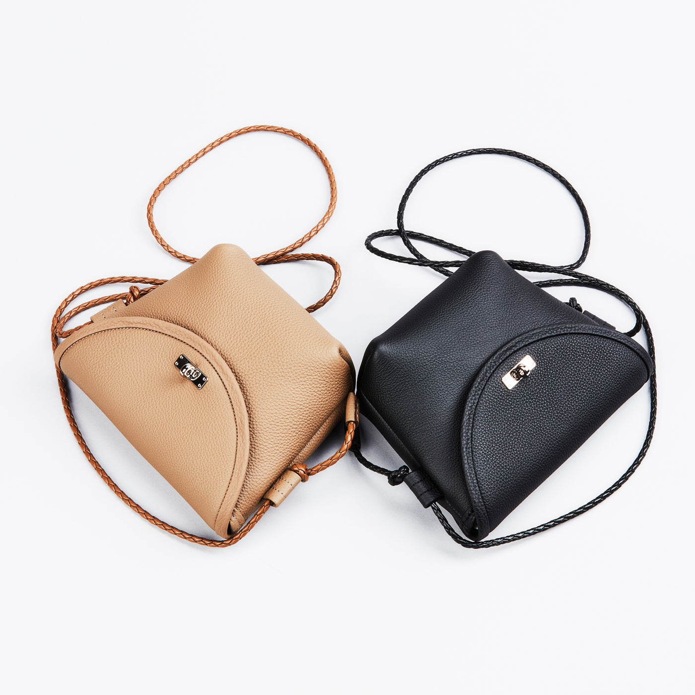 【1334-GMS】「マドロミー」ショルダーポーチ・ミニ（トープ）