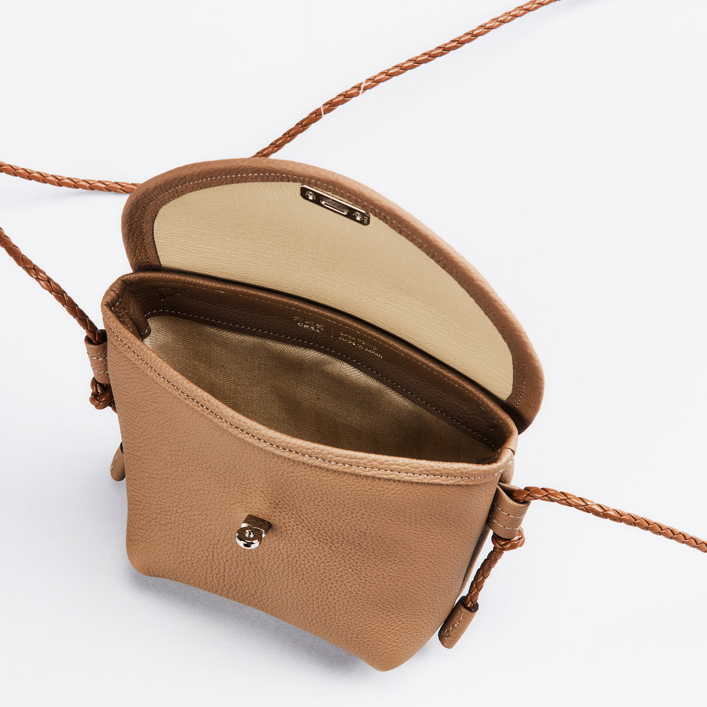 【1334-GMS】「マドロミー」ショルダーポーチ・ミニ（トープ）