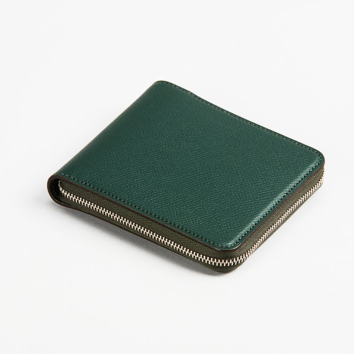 大峽製鞄－メンズ財布｜【1355-ECF】ジップウォレット札入れ (トープ)