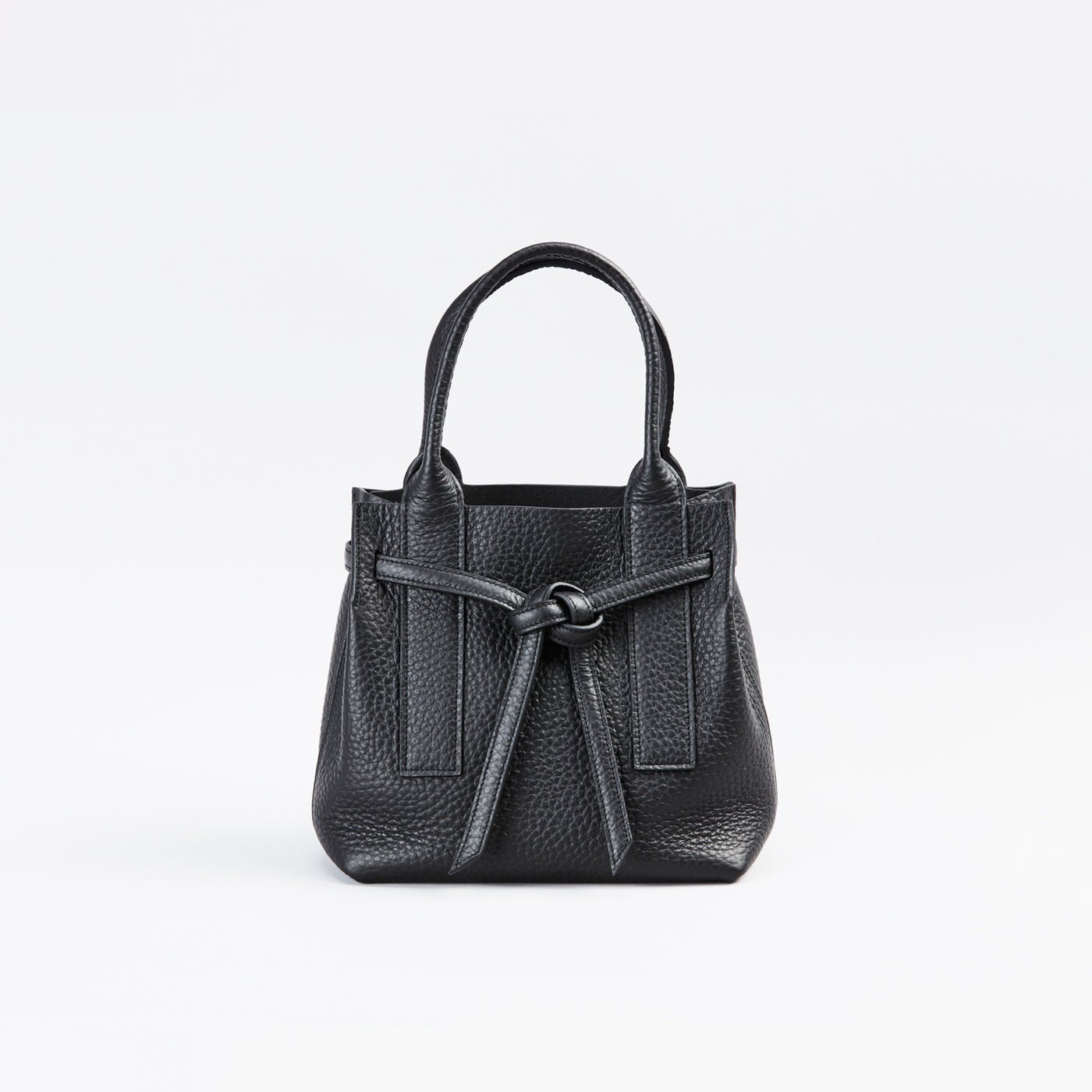【1383-3-QTW】店舗限定商品〈LTD〉一枚仕立てトートXS『トワリ・ベルテッド22』(ブラック)