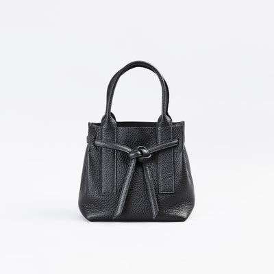 【1383-3-QTW】店舗限定商品〈LTD〉一枚仕立てトートXS『トワリ・ベルテッド22』(ブラック)