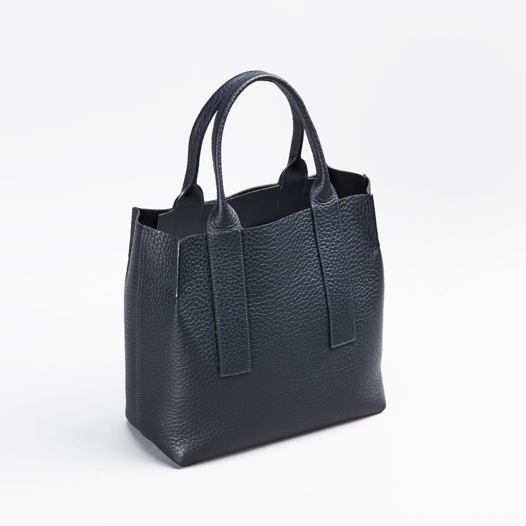 大峽製鞄－一枚仕立て手提げトートS『トワリ26』【1384-QTW】（ブラック）