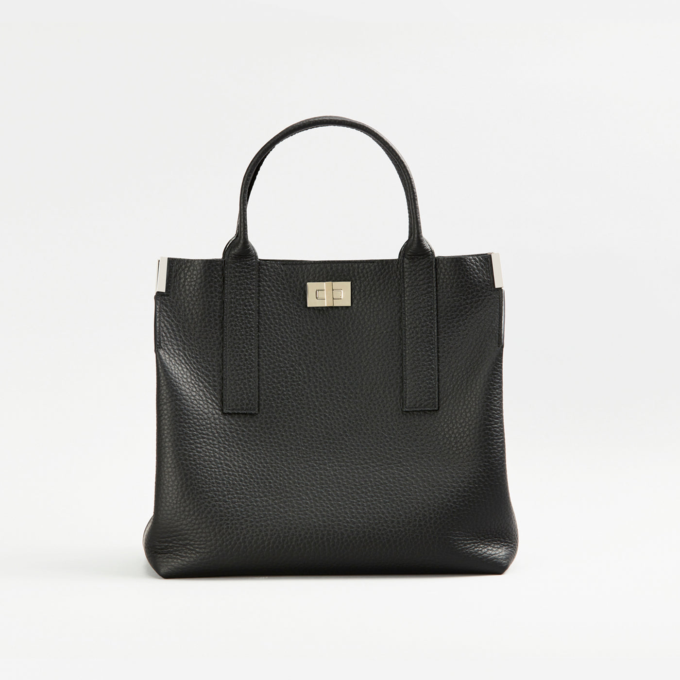 【1386-4-QTW】店舗限定商品『トワリロックイン36』一枚仕立て手提げトートL（ブラック）