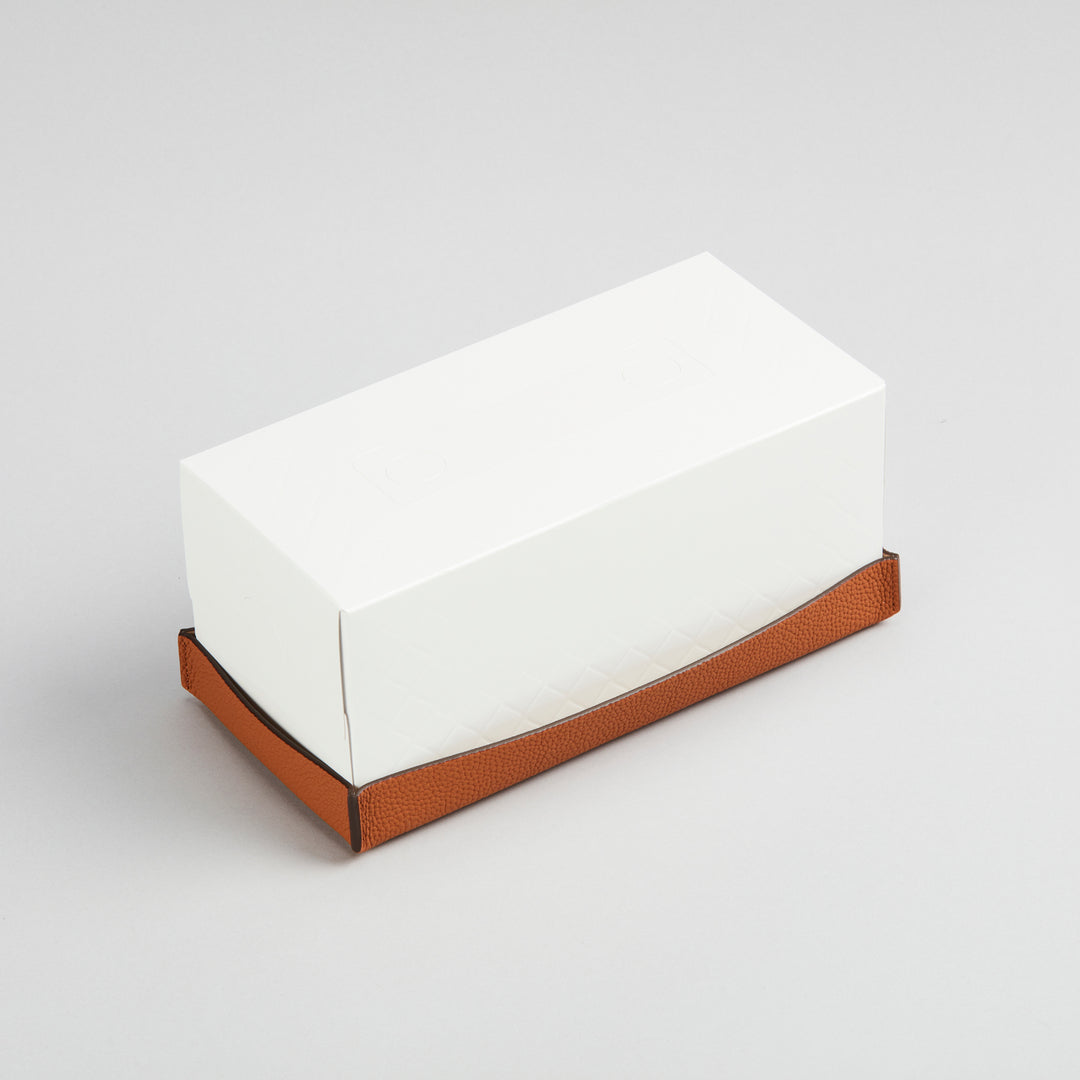 大峽製鞄 ｜ 【1432-GMS】ティッシュボックスケース・L(ブラック)