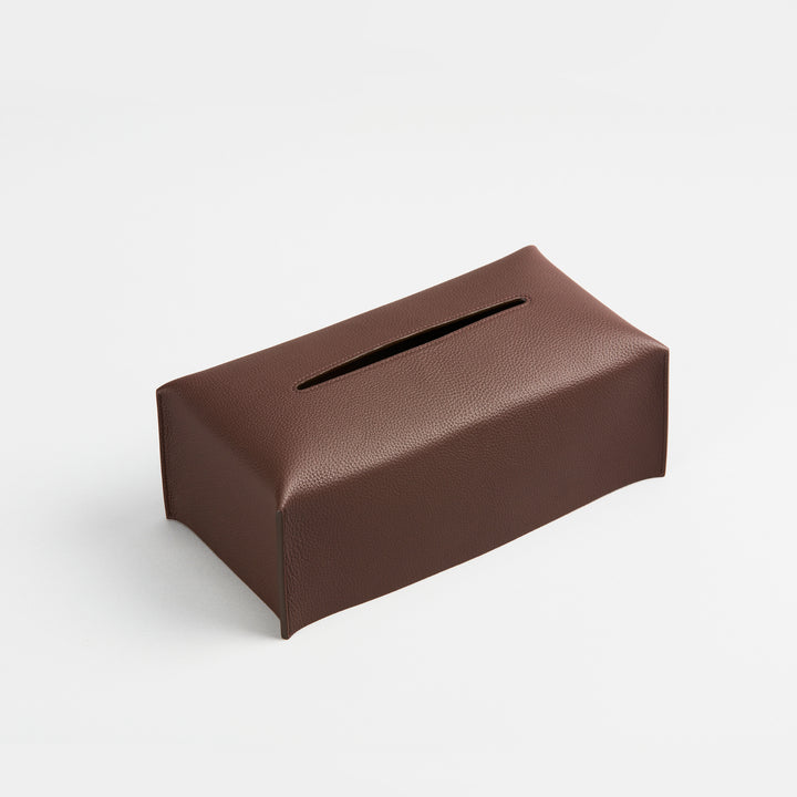 大峽製鞄 ｜ 【1432-GMS】ティッシュボックスケース・L(チョコ)