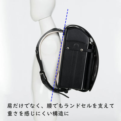【アウトレット｜直営店限定】コンビ&レザー【18】2022年度ご入学用ランドセル (ブラック／レッド)