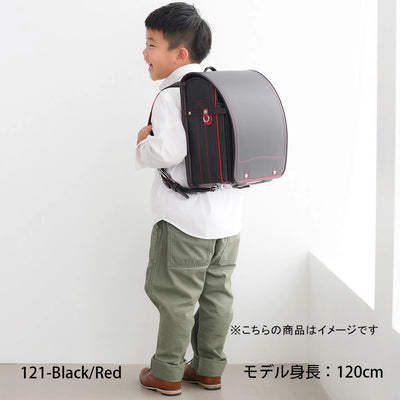 【アウトレット｜直営店限定】コンビ&レザー【18】2022年度ご入学用ランドセル (ブラック／レッド)