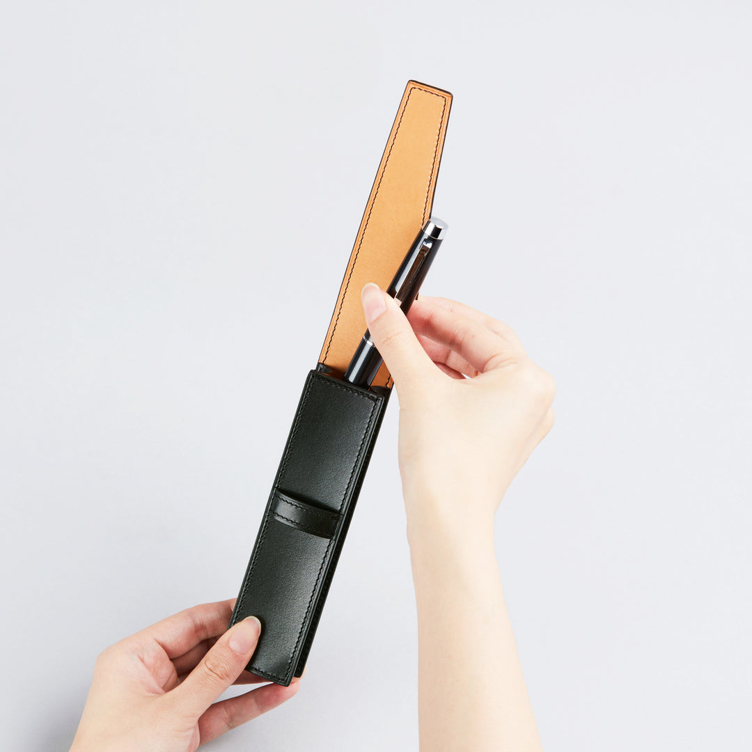 大峽製鞄(おおばせいほう)－クラシックペンホルダー (1本挿)【1190-MSC】