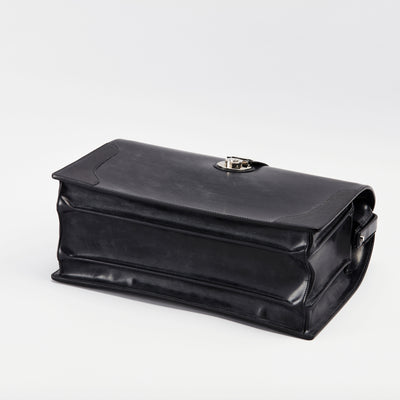 《90周年記念》【90-1135-BRD×LZD】『ザ・ダレスバッグ』(ブラック-シルバー)