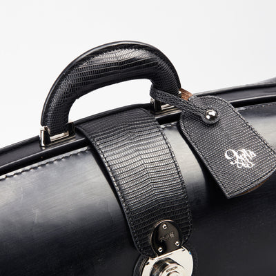 《90周年記念》【90-1135-BRD×LZD】『ザ・ダレスバッグ』(ブラック-シルバー)