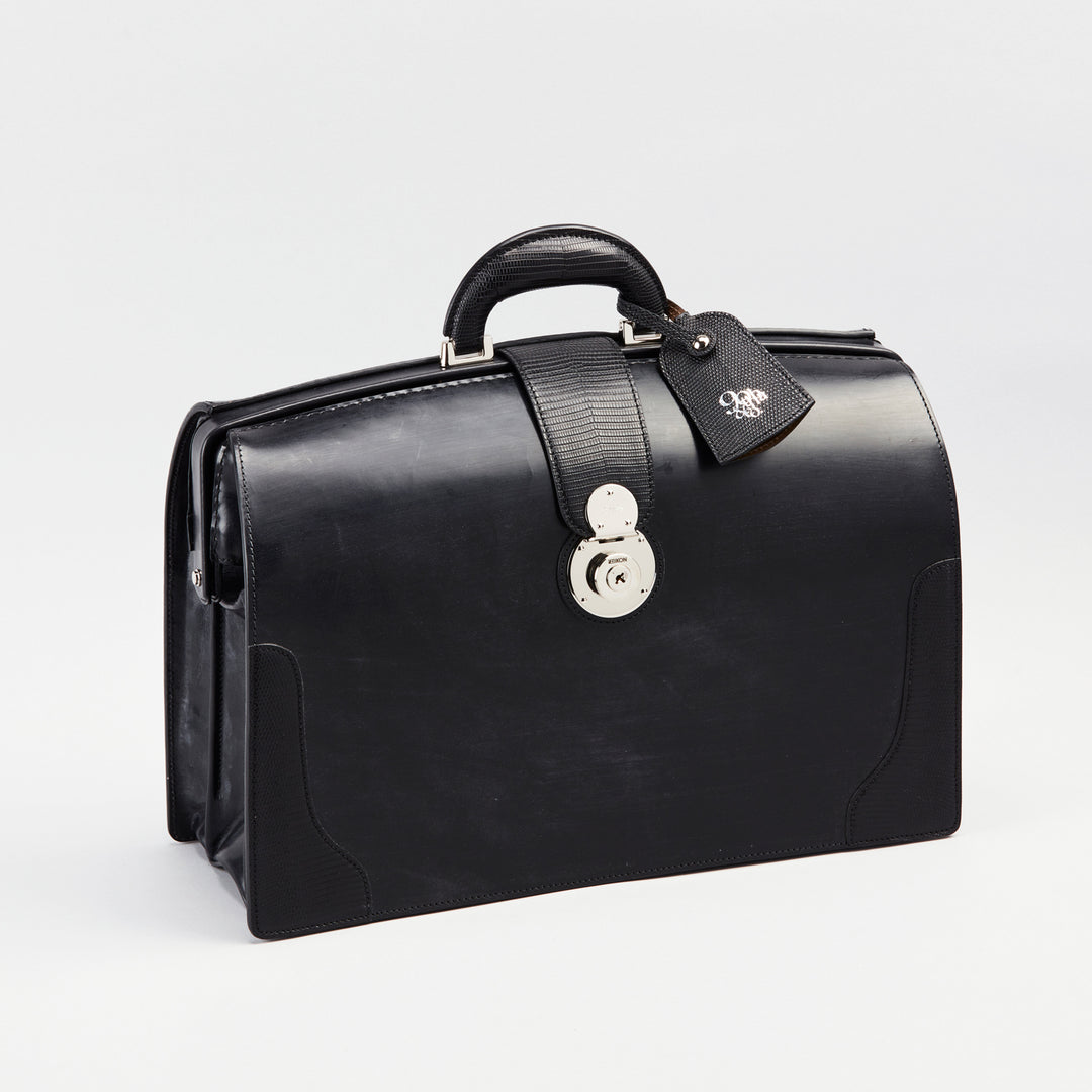 大峽製鞄－《90周年記念》【90-1135-BRD×LZD】『ザ・ダレスバッグ