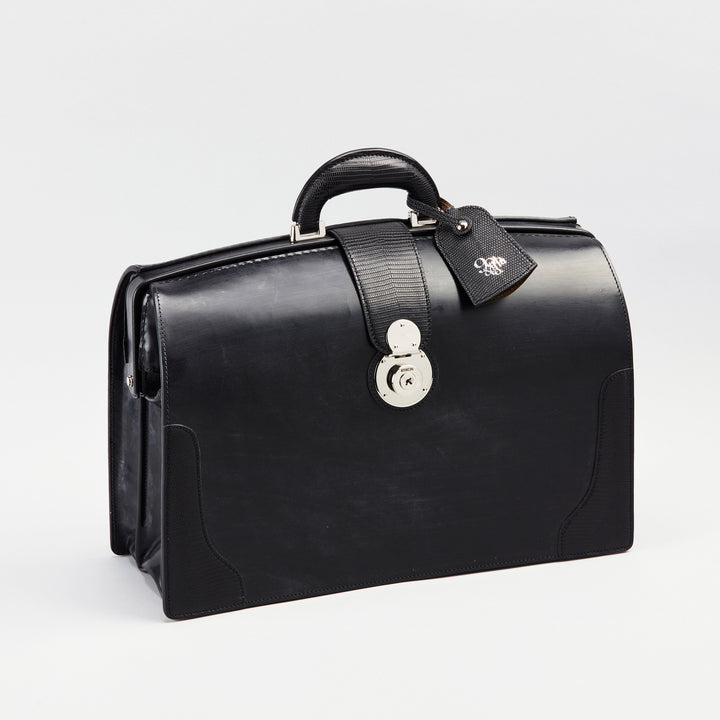 大峽製鞄－《90周年記念》【90-1135-BRD×LZD】『ザ・ダレスバッグ