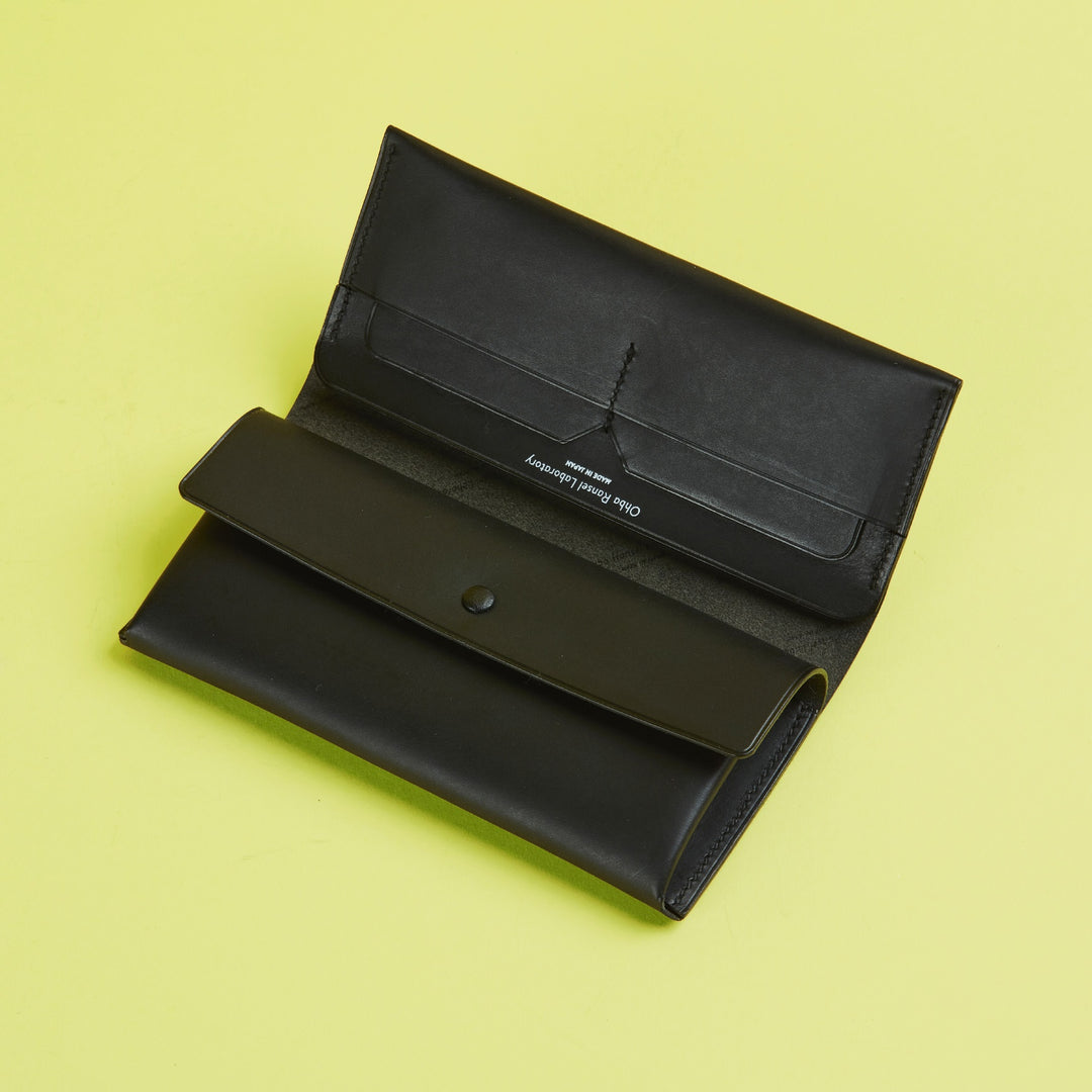 Ohba®︎Labo.｜長財布｜束入れ入れ小銭つき【R-001-MBL】 – Ohba&Co