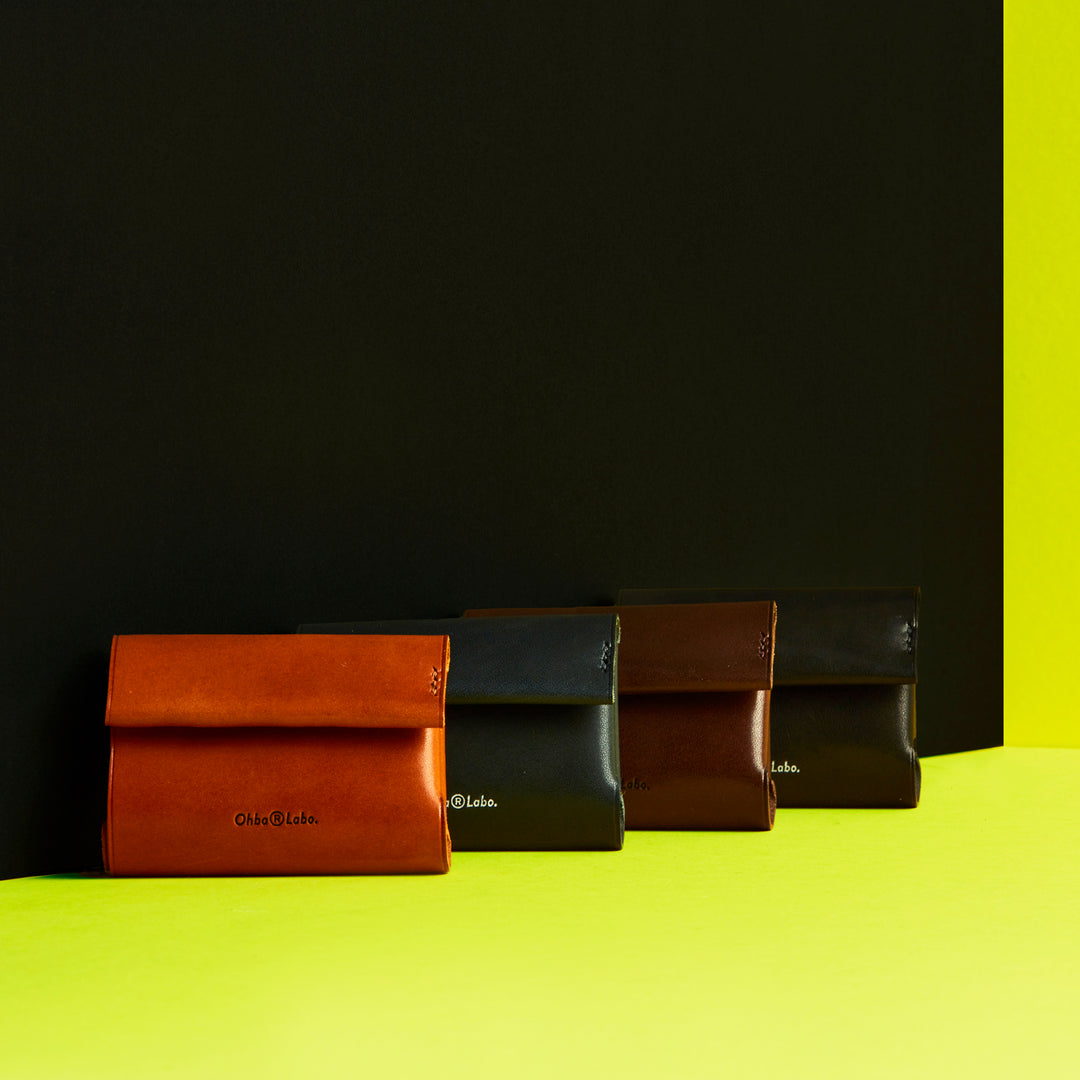 R-024-WIL】3つ折り札入（コンパクトウォレット）（チョコ） OHBA LABO