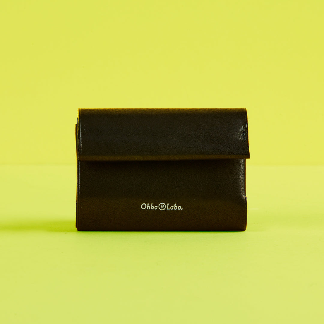 R-024-WIL】3つ折り札入（コンパクトウォレット）（チョコ） OHBA LABO
