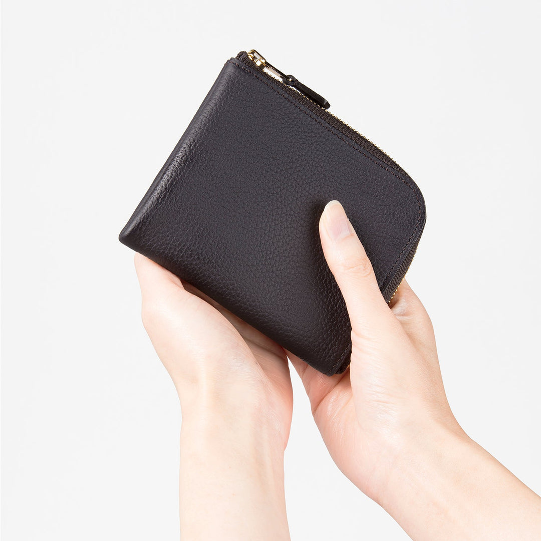 大峽製鞄｜ミニ財布－Lジップ札入れ『マルチケース』(スカイ)【0051-3