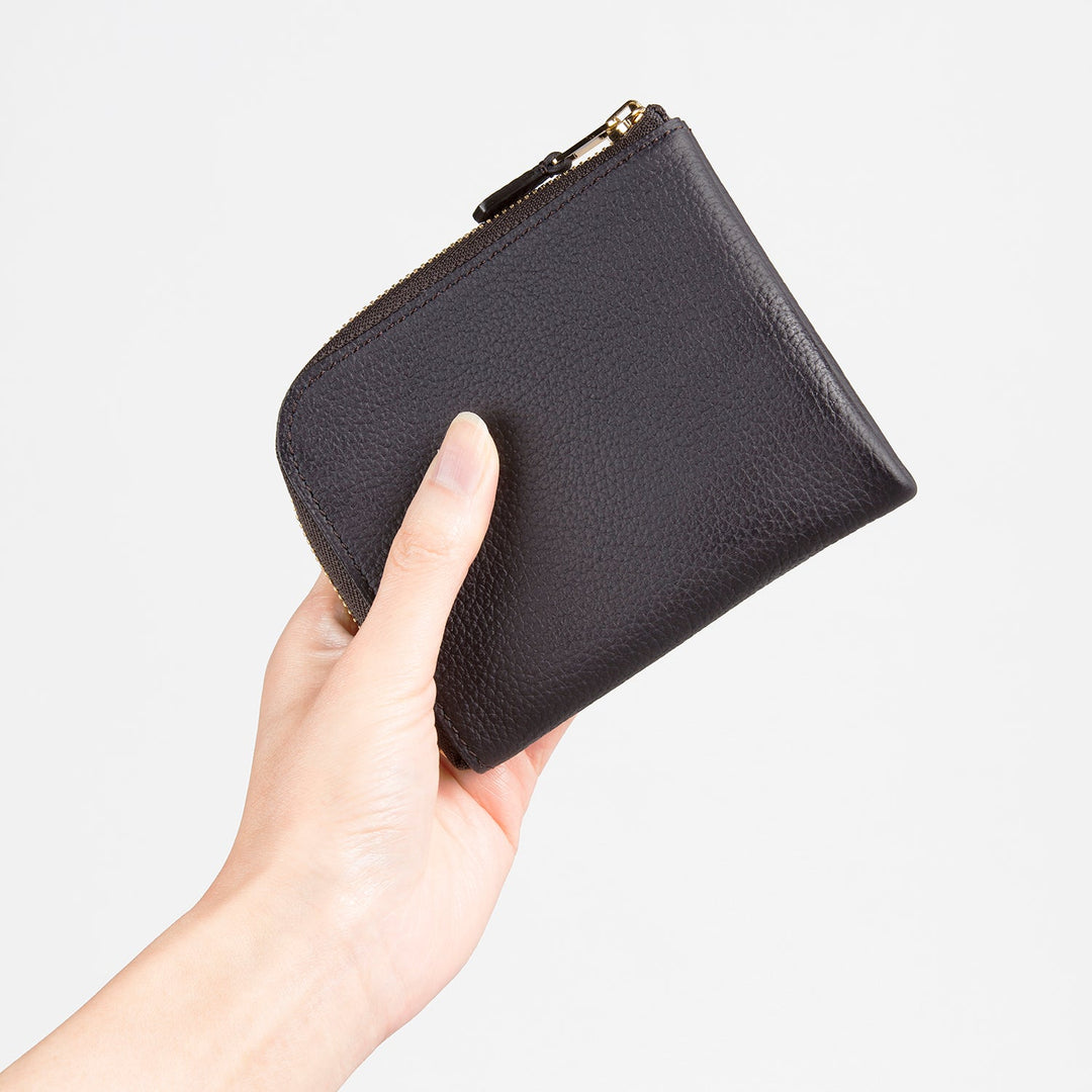 おおばせいほう 大峡製鞄 0051-3-GMS Lジップ札入れ マルチケース 黒 大峽製鞄｜ミニ財布－Lジップ札入れ『マルチケース』(トープ)【0051-3