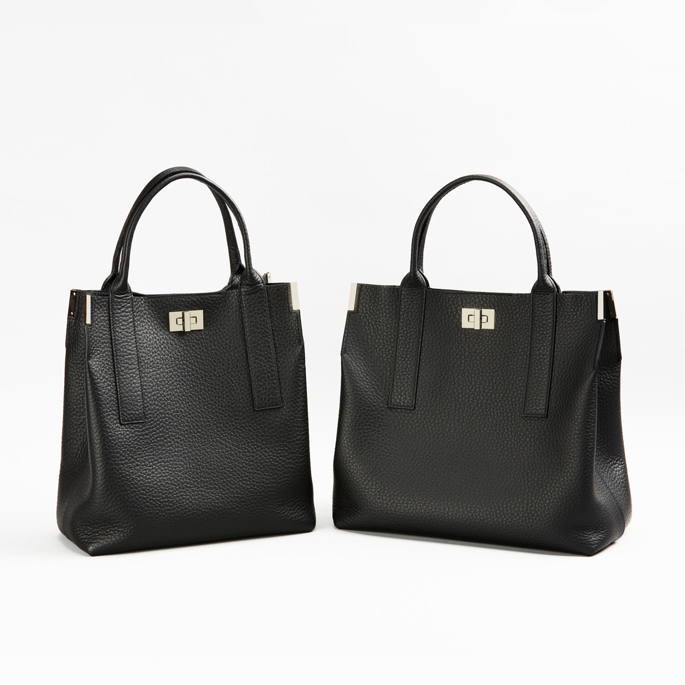 【1386-4-QTW】店舗限定商品『トワリロックイン36』一枚仕立て手提げトートL（ブラック）