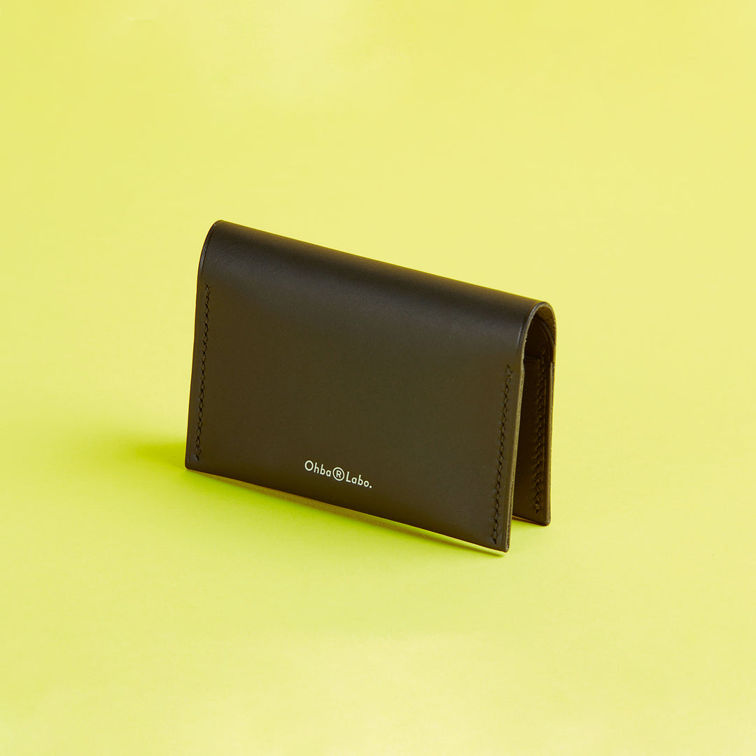 【ももこ／未使用品】大峽製鞄 ブラック 名刺入れ 収納袋付き 大峽製鞄－カードケース 【R-003-MBL】