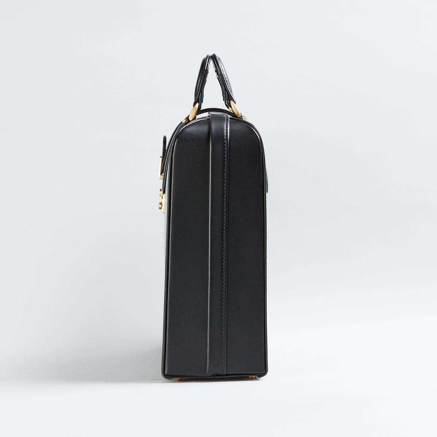 大峡製鞄 オーバーナイト 黒 ドキュメントケース付き - ビジネスバッグ