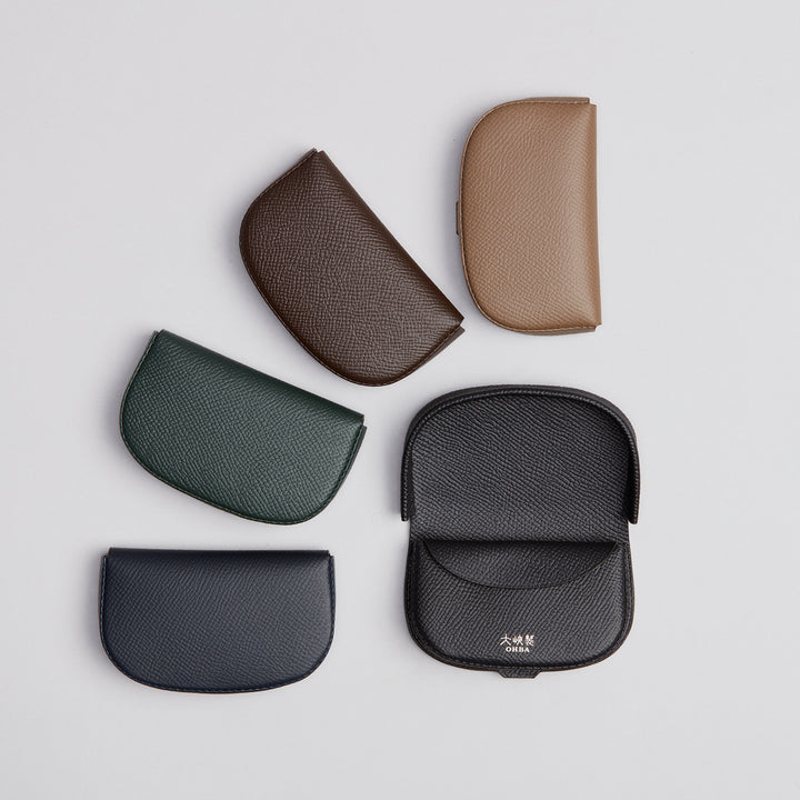 大峽製鞄 二つ折り財布　カーフ　馬蹄ケースセット 大峽製鞄－メンズ財布｜【1362-ECF】札入れコンパクト・二つ折り小銭