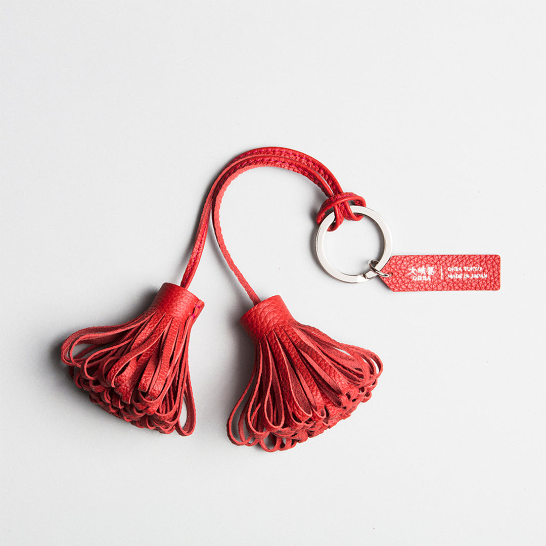 大峽製鞄－『ボンボリ・タッセル』・ダブル チャーム【1290-GMS】