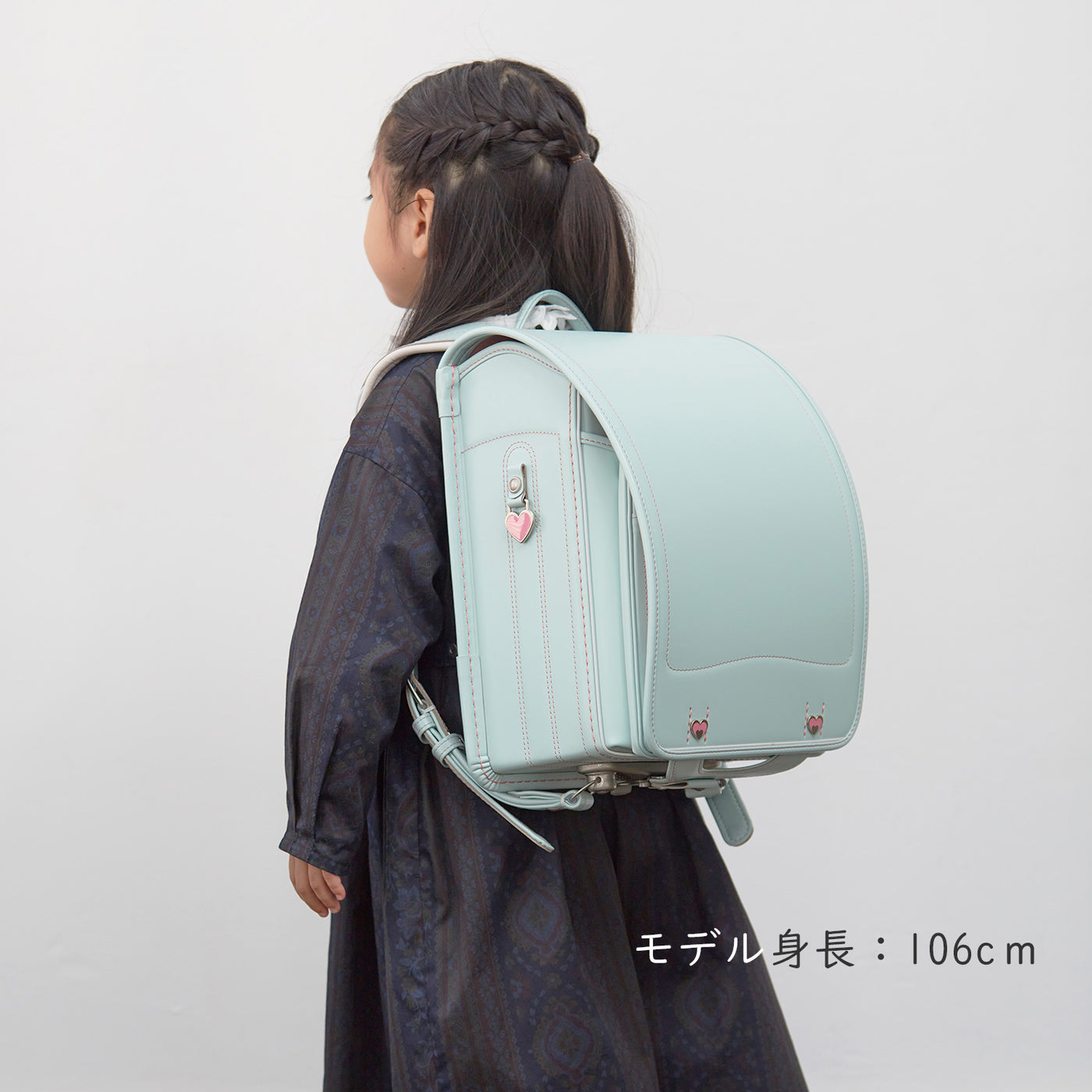 オオバランドセル　牛革・スタンダード　ハートアップデコレーション【17H-S】2024年ご入学用 ランドセル 《ピンク》